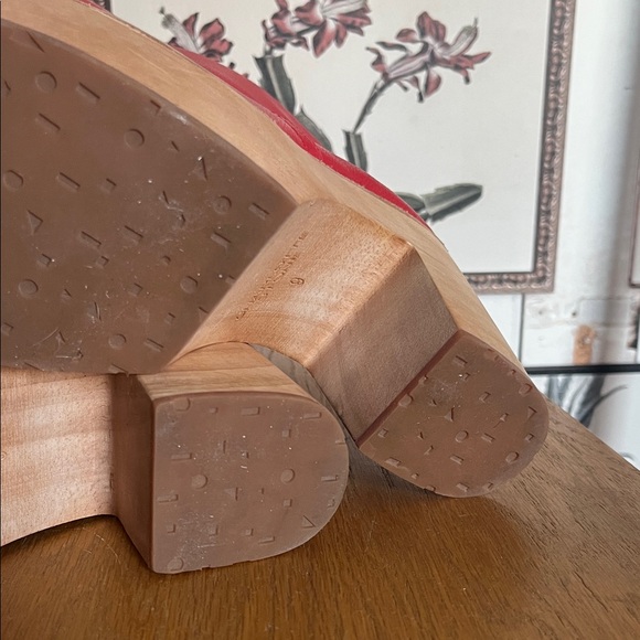 Charlotte Stone Bold Red Heeled Boots - Picture 8 of 9